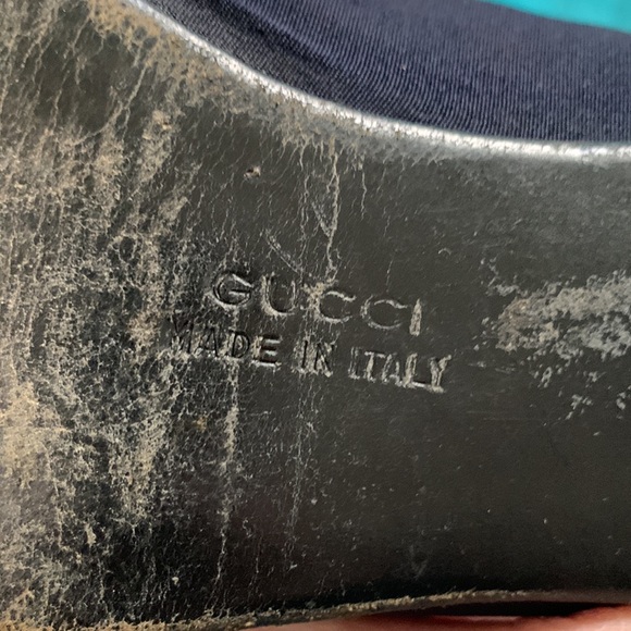 Vintage Gucci Heels / Loafers in Navy size 36.5 - Picture 5 of 7